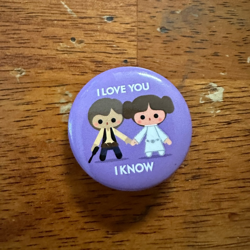 Star Wars button pin